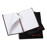 Black n' Red™ Hardcover Twinwire Notebooks, SCRIBZEE Compatible, 1-Subject, Wide/Legal Rule, Black Cover, (70) 8.25 x 5.88 Sheets (JDKL67000) Each