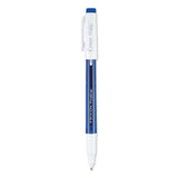 FriXion FriXion Fineliner Erasable Porous Point Pen, Stick, Fine 0.6 mm, Blue Ink, Blue/White Barrel, Dozen (PIL11467) Box of 12