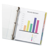 Avery® Protect 'n Tab Top-Load Clear Sheet Protectors w/Eight Tabs, Letter (AVE74161) Set of 8