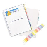 Avery® Protect 'n Tab Top-Load Clear Sheet Protectors w/Eight Tabs, Letter (AVE74161) Set of 8