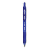 Paper Mate® Profile Ballpoint Pen, Retractable, Medium 1 mm, Blue Ink, Translucent Blue Barrel, 4/Pack (PAP2113555) Each