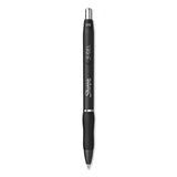 Sharpie® S-Gel™ S-Gel High-Performance Gel Pen, Retractable, Fine 0.5 mm, Black Ink, Black Barrel, Dozen (SAN2096145) Box of 12
