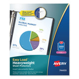 Avery® Top-Load Poly Sheet Protectors, Heavy, Letter, Diamond Clear, 200/Box (AVE74400) 1 Case of 200