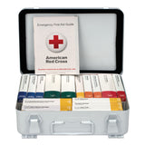 First Aid Only™ Unitized ANSI Compliant Class A Type III First Aid Kit for 25 People, 84 Pieces, Metal Case (FAO90568) Each