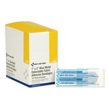 First Aid Only™ Adhesive Blue Metal Detectable Bandages, 1 x 3, Plastic with Foil, 100/Box, 12 Boxes/Carton (FAOH175) Each