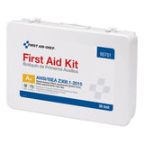 First Aid Only™ Unitized ANSI Compliant Class A Type III First Aid Kit for 25 People, 84 Pieces, Metal Case (FAO90568) Each