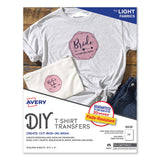 Avery® Fabric Transfers, 8.5 x 11, White, 18/Pack (AVE8938) Each