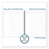 Cambridge® Wirebound Guided Action Planner Notebook, 1-Subject, Project-Management Format, Dark Gray Cover, (80) 11 x 8.5 Sheets (MEA06064) Each