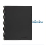 Cambridge® Wirebound Guided Meeting Notes Notebook, 1-Subject, Meeting-Minutes/Notes Format, Dark Gray Cover, (80) 11 x 8.25 Sheets (MEA06132) Each