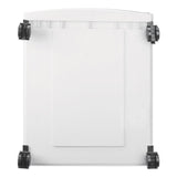Storex Two-Drawer Mobile Filing Cabinet, 2 Legal/Letter-Size File Drawers, Gray, 14.75" x 18.25" x 26" (STX61310B01C) Each