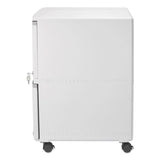 Storex Two-Drawer Mobile Filing Cabinet, 2 Legal/Letter-Size File Drawers, Gray, 14.75" x 18.25" x 26" (STX61310B01C) Each