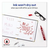 Avery® MARKS A LOT Large Desk-Style Permanent Marker, Broad Chisel Tip, Red, Dozen (8887) (AVE08887) Case of 12