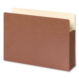 Smead™ Redrope Drop-Front File Pockets with Fully Lined Gussets, 3.5" Expansion, Legal Size, Redrope, 10/Box (SMD74264) Pack of 10