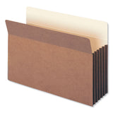 Smead™ Redrope Drop-Front File Pockets with Fully Lined Gussets, 5.25" Expansion, Legal Size, Redrope, 10/Box (SMD74274) Pack of 10