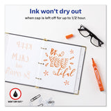 Avery® MARKS A LOT Large Desk-Style Permanent Marker, Broad Chisel Tip, Orange, Dozen (8883) (AVE08883) 1 Dozen