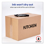 Avery® MARKS A LOT Extra-Large Desk-Style Permanent Marker, Extra-Broad Chisel Tip, Black (24148) (AVE24148) Box of 12