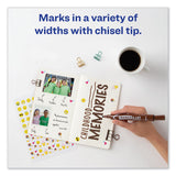 Avery® MARKS A LOT Large Desk-Style Permanent Marker, Broad Chisel Tip, Brown, Dozen (8881) (AVE08881) Box of 12