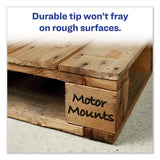 Avery® MARKS A LOT Extra-Large Desk-Style Permanent Marker, Extra-Broad Chisel Tip, Black (24148) (AVE24148) Box of 12