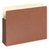 Smead™ Redrope Drop-Front File Pockets with Fully Lined Gussets, 3.5" Expansion, Letter Size, Redrope, 10/Box (SMD73264) Pack of 10