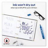 Avery® MARKS A LOT Large Desk-Style Permanent Marker, Broad Chisel Tip, Blue, Dozen (8886) (AVE08886) Case of 12