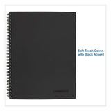 Cambridge® Wirebound Business Notebook, 1-Subject, Wide/Legal Rule, Black Linen Cover, (80) 11 x 8.5 Sheets (MEA06062) Each