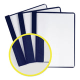 Avery® Durable Clear Front Report Cover, Prong Fastener, 0.13" Capacity, 8.5 x 11, Clear/Blue, 25/Box (AVE47961) 1 Pack of 25