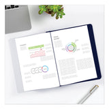 Avery® Durable Clear Front Report Cover, Prong Fastener, 0.13" Capacity, 8.5 x 11, Clear/Blue, 25/Box (AVE47961) 1 Pack of 25