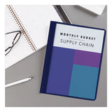 Avery® Durable Clear Front Report Cover, Prong Fastener, 0.13" Capacity, 8.5 x 11, Clear/Blue, 25/Box (AVE47961) 1 Pack of 25