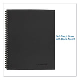 Cambridge® Wirebound Business Notebook, 1-Subject, Wide/Legal Rule, Black Linen Cover, (80) 9.5 x 6.63 Sheets (MEA06672) Each