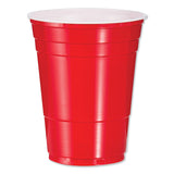 Dart® SOLO Party Plastic Cold Drink Cups, 16 oz, Red, 50/Pack (DCCP16RPK) Pack of 50
