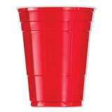 Dart® SOLO Party Plastic Cold Drink Cups, 16 oz, Red, 50/Pack (DCCP16RPK) Pack of 50