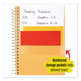 Five Star® Wirebound Notebook with Two Pockets, 1-Subject, Medium/College Rule, Black Cover, (100) 11 x 8.5 Sheets (MEA72057) Each