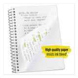 Five Star® Wirebound Notebook with Two Pockets, 1-Subject, Medium/College Rule, Black Cover, (100) 11 x 8.5 Sheets (MEA72057) Each