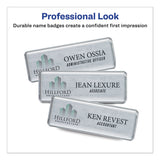 Avery The Mighty Badge Name Badge Inserts, 1 x 3, Clear, Laser, 20/Sheet, 5 Sheets/Pack (AVE71210) Pack of 100