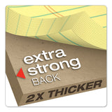 TOPS™ Docket Gold Ruled Perforated Pads, Wide/Legal Rule, 50 Canary-Yellow 8.5 x 11.75 Sheets, 12/Pack (TOP63950) Pack of 12
