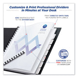 Avery® Customizable Print-On Dividers, Unpunched, 8-Tab, 11 x 8.5, White, 5 Sets (AVE11553) Pack of 5