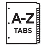 Avery® Heavy-Duty Preprinted Plastic Tab Dividers, 26-Tab, A to Z, 11 x 9, Yellow, 1 Set (AVE23081) Pack of 26