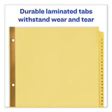 Avery® Preprinted Laminated Tab Dividers with Gold Reinforced Binding Edge, 31-Tab, 1 to 31, 11 x 8.5, Buff, 1 Set (AVE11308) Set of 31