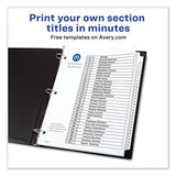 Avery® Customizable TOC Ready Index Black and White Dividers, 31-Tab, 1 to 31, 11 x 8.5, 1 Set (AVE11128) Set of 31