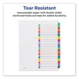 Avery® Customizable TOC Ready Index Multicolor Tab Dividers, 26-Tab, A to Z, 11 x 8.5, White, Contemporary Color Tabs, 1 Set (AVE11844) Set of 26