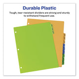 Avery® Durable Preprinted Plastic Tab Dividers, 12-Tab, A to Z, 11 x 8.5, Assorted, 1 Set (AVE11330) 1 Set