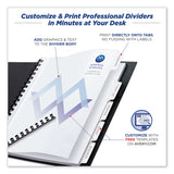 Avery® Customizable Print-On Dividers, Unpunched, 5-Tab, 11 x 8.5, White, 5 Sets (AVE11516) Pack of 5