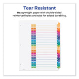 Avery® Customizable TOC Ready Index Multicolor Tab Dividers, 26-Tab, A to Z, 11 x 8.5, White, Traditional Color Tabs, 1 Set (AVE11125) Set of 26