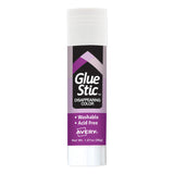 Avery® Permanent Glue Stic, 1.27 oz, Applies Purple, Dries Clear (AVE00226) Each