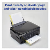 Avery® Customizable Print-On Dividers, Unpunched, 5-Tab, 11 x 8.5, White, 5 Sets (AVE11516) Pack of 5