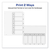 Avery® Customizable TOC Ready Index Black and White Dividers, 5-Tab, 1 to 5, 11 x 8.5, 1 Set (AVE11130) Set of 5