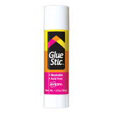 Avery® Permanent Glue Stic, 1.27 oz, Applies White, Dries Clear (AVE00196) Each