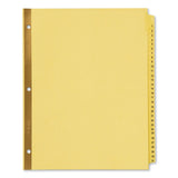 Avery® Preprinted Laminated Tab Dividers with Gold Reinforced Binding Edge, 31-Tab, 1 to 31, 11 x 8.5, Buff, 1 Set (AVE11308) Set of 31