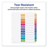 Avery® Customizable TOC Ready Index Multicolor Tab Dividers, 12-Tab, 1 to 12, 11 x 8.5, White, Traditional Color Tabs, 1 Set (AVE11141) Set of 12