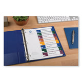 Avery® Customizable Table of Contents Ready Index Dividers with Multicolor Tabs, 8-Tab, 1 to 8, 11 x 8.5, Translucent, 1 Set (AVE11817) Set of 8